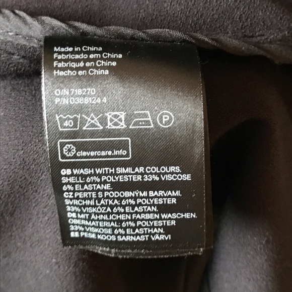 NWOT H&M Size 12 Black Longline Jacket Blazer - Picture 7 of 8